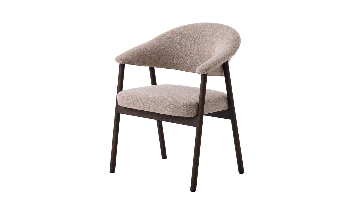 STORM Stol Mörkbrun/Beige i gruppen Matplats / Sittmöbler / Stolar hos SoffaDirekt.se (56160201)