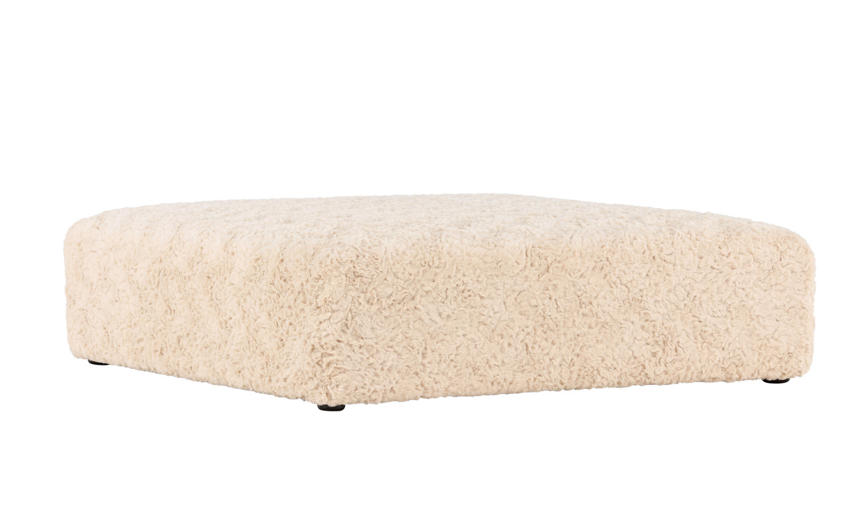NAIMA Puff 100x100 Beige i gruppen Vardagsrum / Ftljer / Sittpuffar hos SoffaDirekt.se (61229-102)
