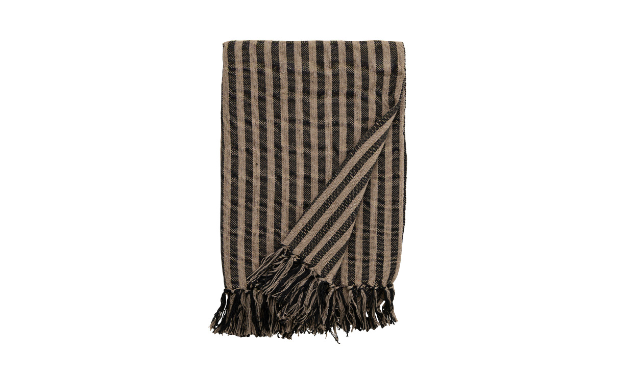 NOX Pläd 150x125 Brun/Svart i gruppen Mattor & Textil / Plädar hos SoffaDirekt.se (6123)