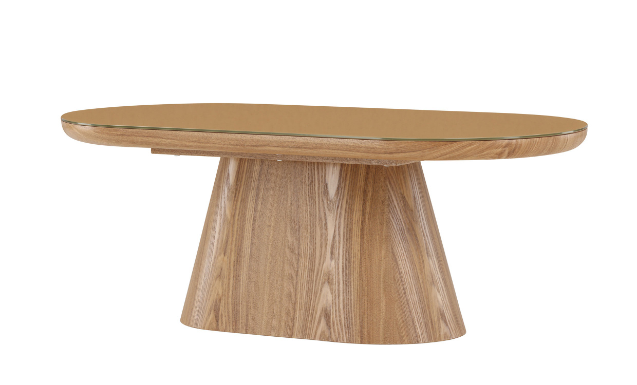 CONRAD Soffbord Natur/Glas i gruppen Vardagsrum / Soffbord / Trbord hos SoffaDirekt.se (62058-111)