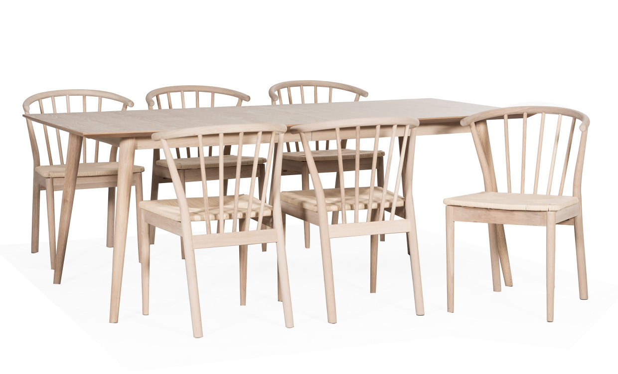 MADS/NINNI Matgrupp 6 Stolar i gruppen Matplats / Bord / Matgrupper / Matgrupp 6 stolar hos SoffaDirekt.se (64580-0000092694)