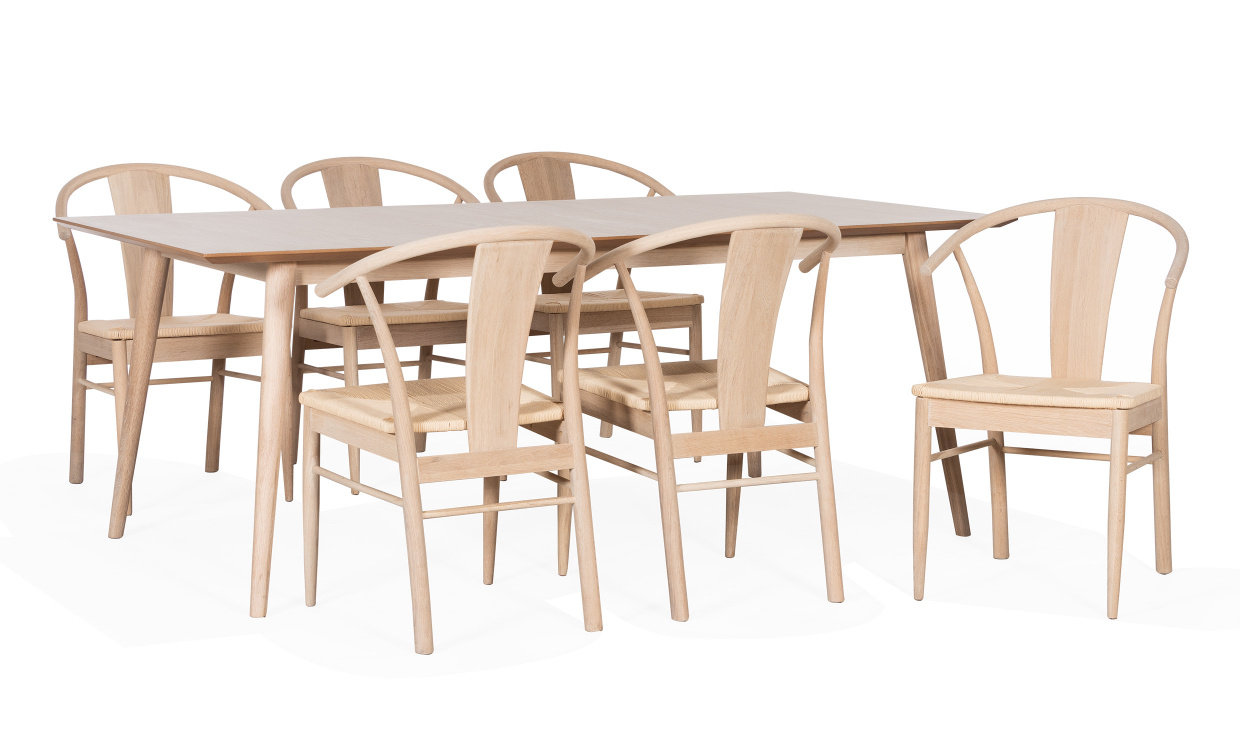 MADS/GINA Matgrupp 6 Stolar i gruppen Matplats / Bord / Matgrupper / Matgrupp 6 stolar hos SoffaDirekt.se (64580-22338-5)