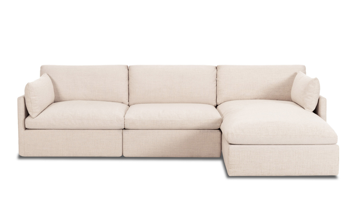 CEDAR Divansoffa Vändbar Beige i gruppen Vardagsrum / Soffor / Divansoffor hos SoffaDirekt.se (651-CEDDIV-H04)