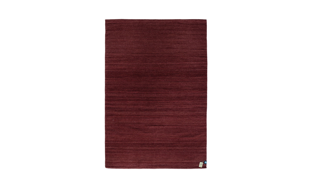 SIXTEN Ullmatta 160x230 Vinr�d i gruppen Mattor & Textil / Mattor / Ullmattor & R�llakan hos SoffaDirekt.se (6704-24)