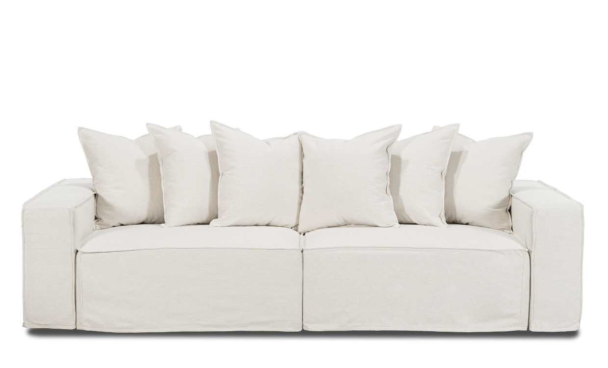 LOFT 4-sitssoffa Offwhite i gruppen Vardagsrum / Soffor / 4-sits soffor hos SoffaDirekt.se (671LO4S-FLW201A)