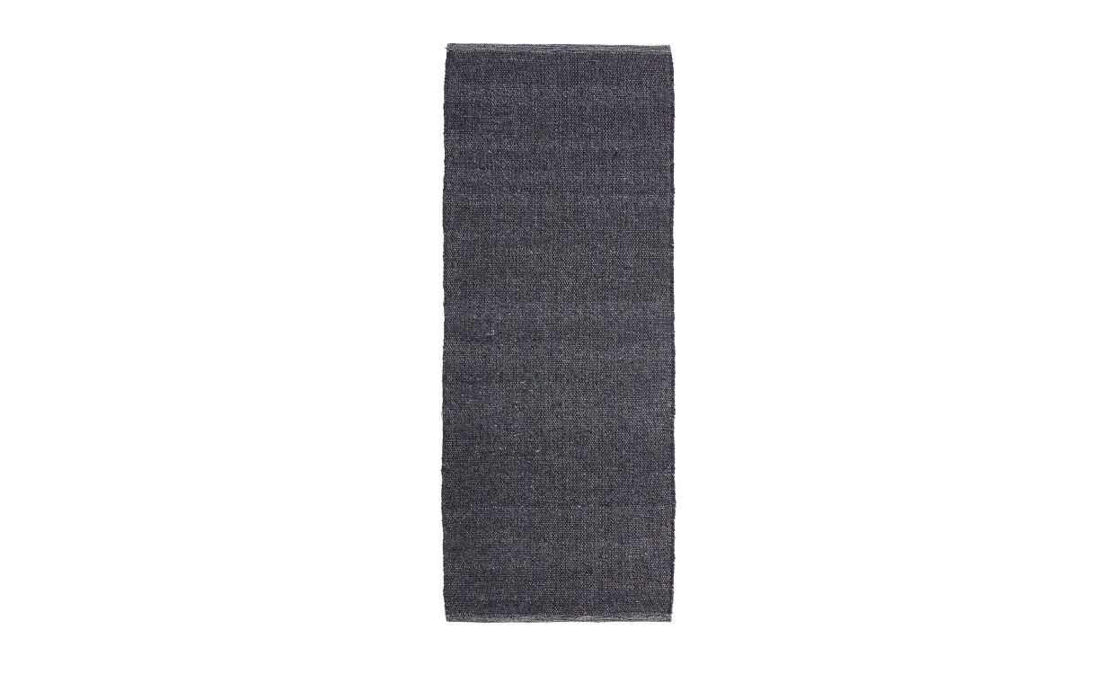 ZINGO Ullmatta 80x200 Antracit i gruppen Mattor & Textil / Mattor / Ullmattor & Rllakan hos SoffaDirekt.se (680-90)