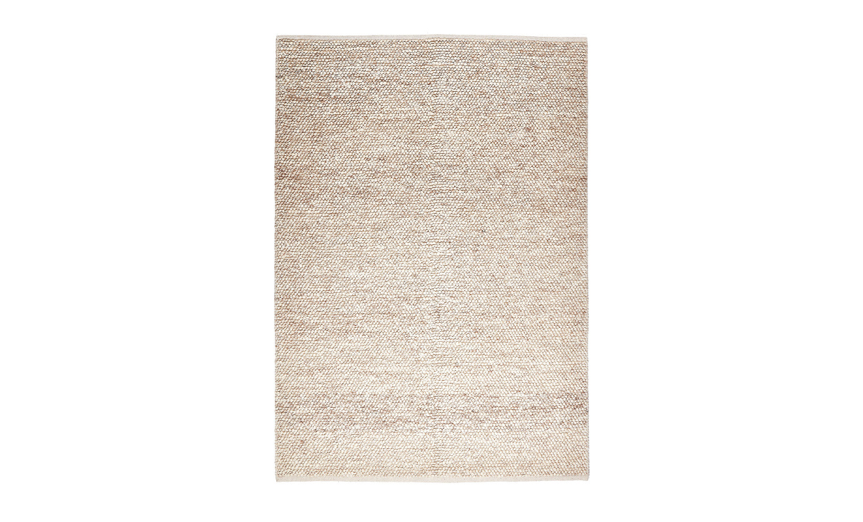BOB Ullmatta 240x340 Beige i gruppen Mattor & Textil / Mattor / Ullmattor & Rllakan hos SoffaDirekt.se (688-16)