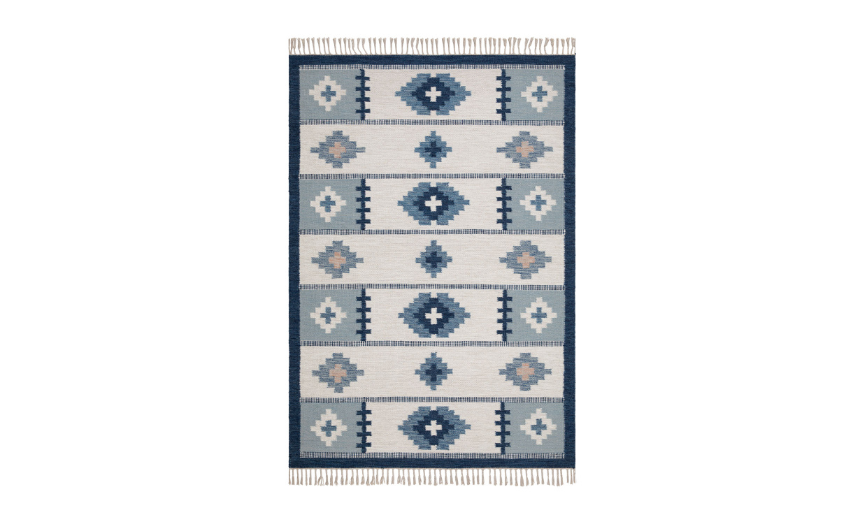 LINNEA Ullmatta 240x340 Bl i gruppen Mattor & Textil / Mattor / Ullmattor & Rllakan hos SoffaDirekt.se (69339)