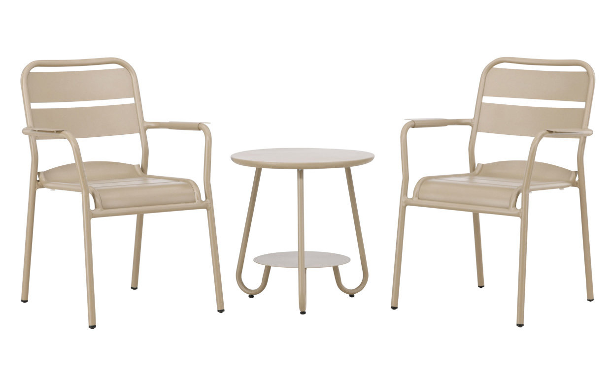 ARON Cafset Beige i gruppen Utembler / Trdgrdsgrupper / Cafgrupper & mbler hos SoffaDirekt.se (6944-102)