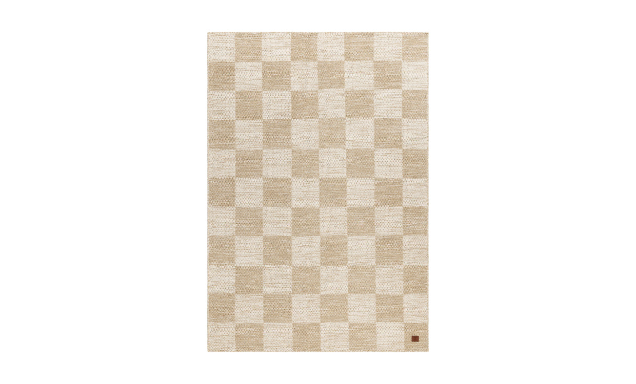 CHECK Ullmatta 240x340 Linne i gruppen Mattor & Textil / Mattor / Ullmattor & Rllakan hos SoffaDirekt.se (71264)