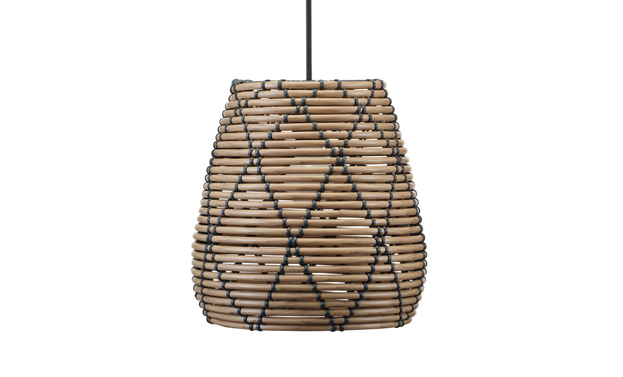 LOLLO Taklampa 28cm Natur/Svart i gruppen Belysning / Lampor / Taklampor hos SoffaDirekt.se (8028-2503)