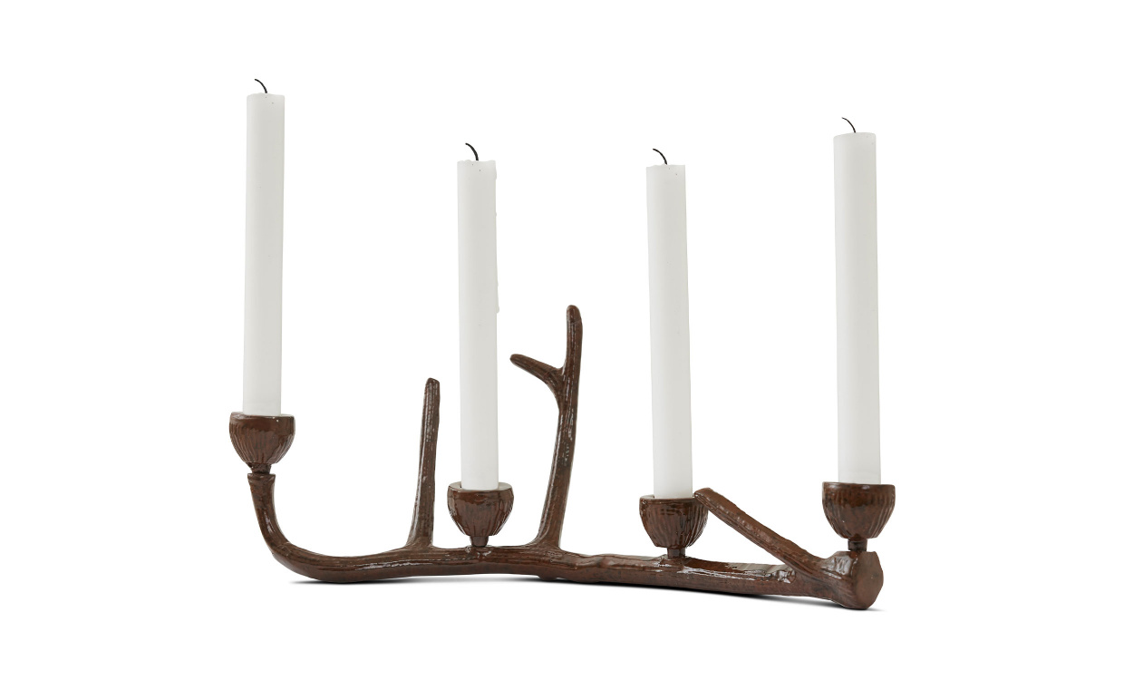 LUMIRE Ljusstake Brun i gruppen Dekoration / Ljusstakar och Lyktor hos SoffaDirekt.se (8158086)