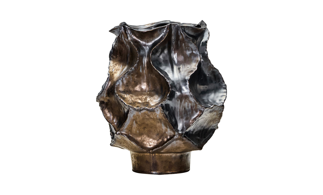 WAVES Vas L Antik metallisk i gruppen Dekoration / Vaser och Krukor hos SoffaDirekt.se (900000040)