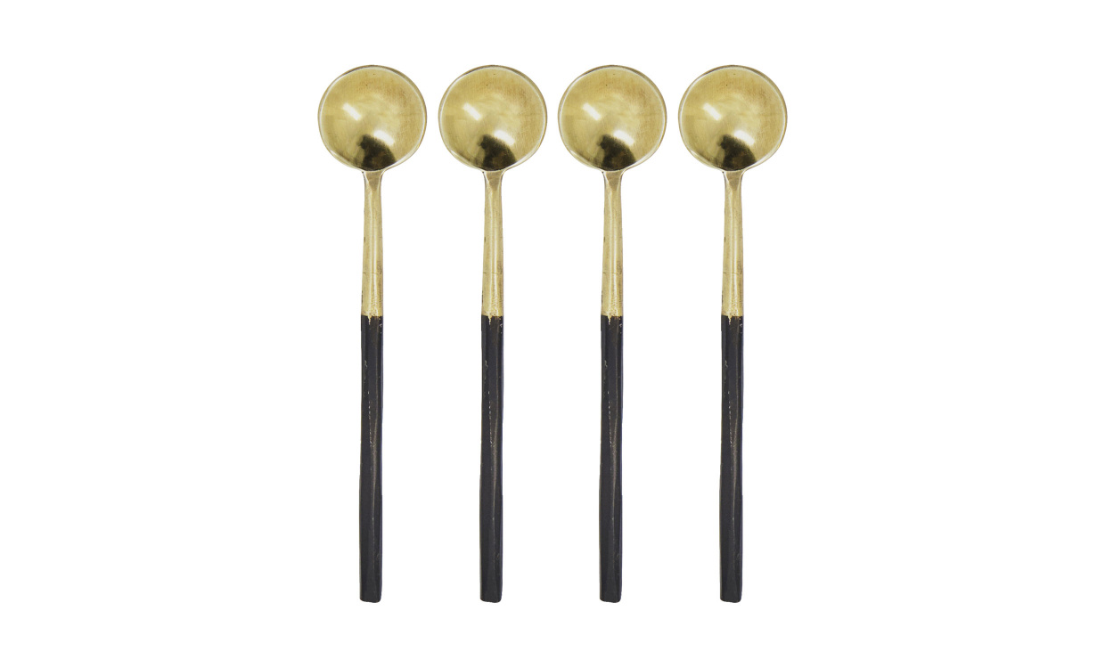 SPOON K�ksredskap 4-pack Antik m�ssing i gruppen K�k / Dukning & Servering hos SoffaDirekt.se (900000228)