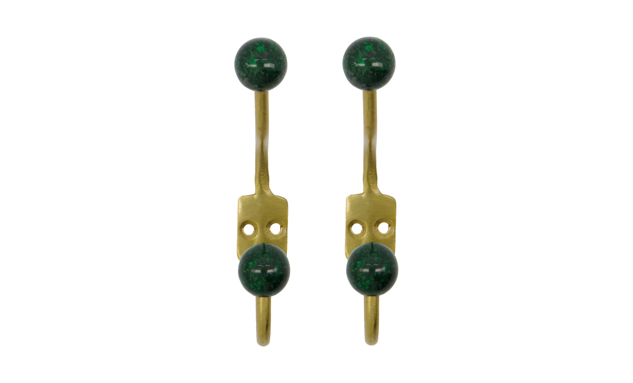 BALL Dubbelkrok 2-pack Gr�n i gruppen Badrum / Badrumstillbeh�r hos SoffaDirekt.se (900000380)