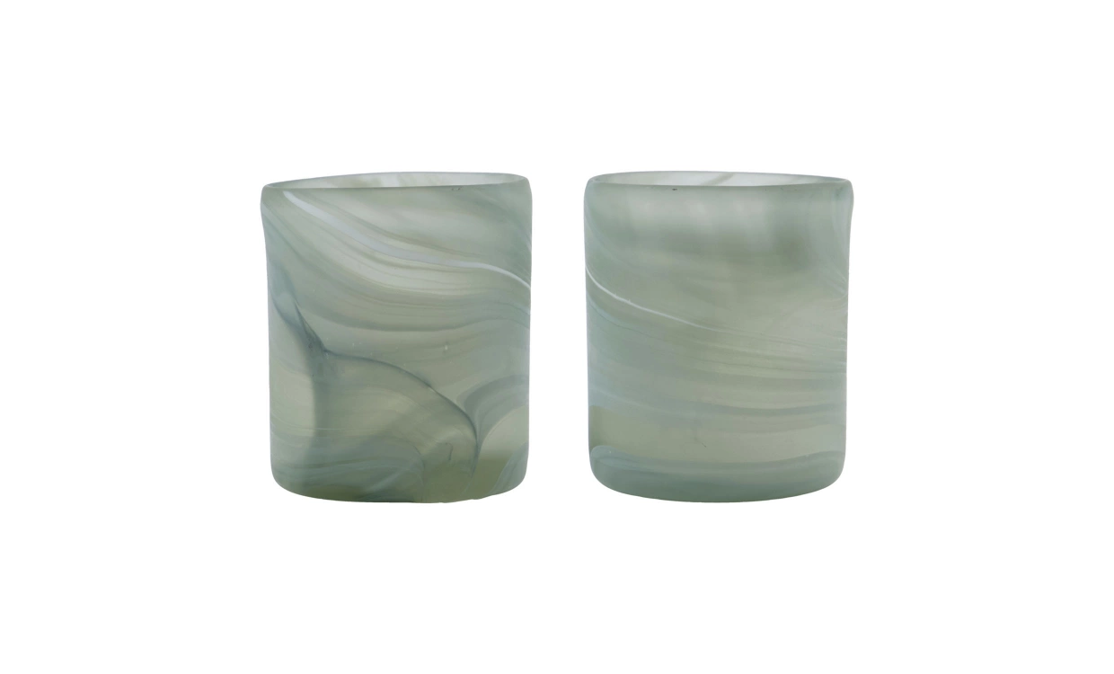 KAE V�rmeljush�llare 2-set Gr�gr�n i gruppen Dekoration / Ljusstakar och Lyktor hos SoffaDirekt.se (900000538)