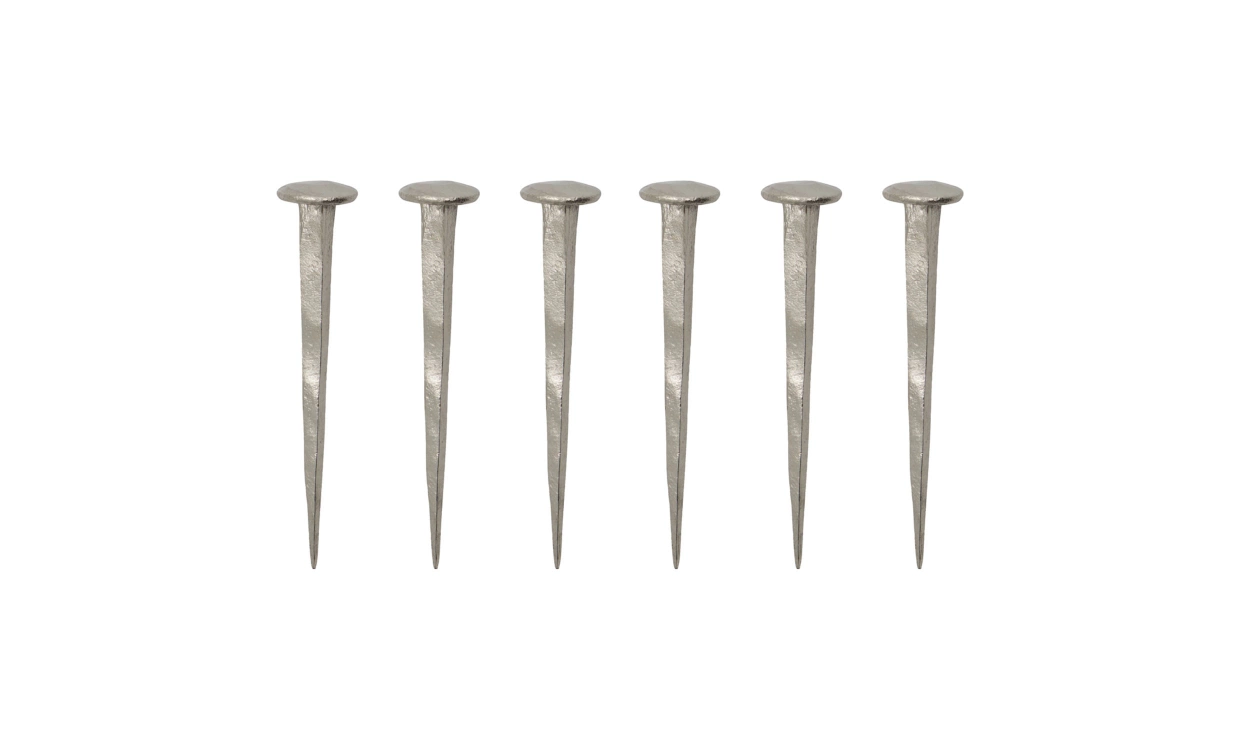 WALL Spikkrokar 6-pack Silver finish i gruppen K�k / Vinst�ll & K�ksf�rvaring hos SoffaDirekt.se (900000604)