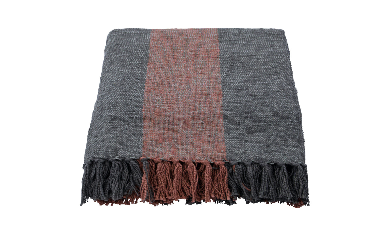 PONRA verkast/Pld Khaki/Brnd rd i gruppen Mattor & Textil / Pldar hos SoffaDirekt.se (900000612)