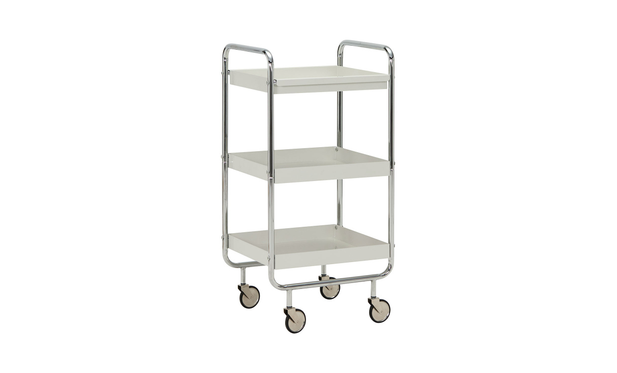 ROLL Serveringsvagn Silver Finish i gruppen Vardagsrum / Soffbord / Serveringsvagnar hos SoffaDirekt.se (900000966)