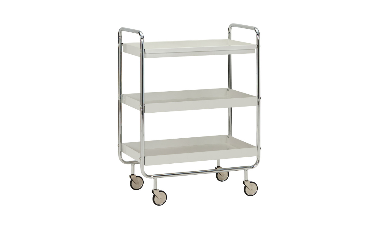 ROLL Severingsvagn L Silver Finish i gruppen Vardagsrum / Soffbord / Serveringsvagnar hos SoffaDirekt.se (900000968)