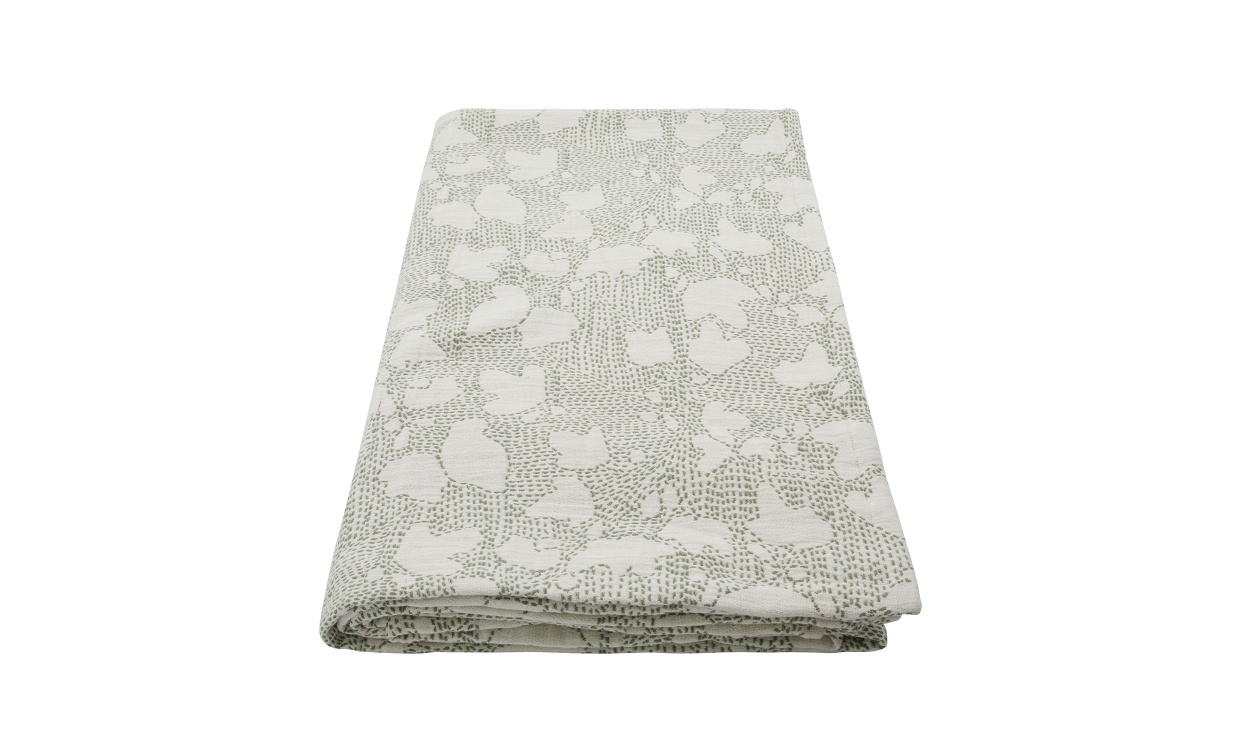 MORI �verkast Enkel Offwhite/Khaki i gruppen Sovrum / Sovrumstextil / �verkast hos SoffaDirekt.se (900001427)