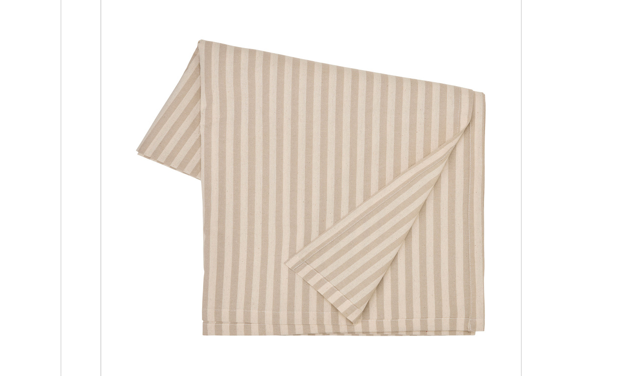 DUK 136x250 Beige/Vit i gruppen Dekoration / Vaser och Krukor hos SoffaDirekt.se (96215)