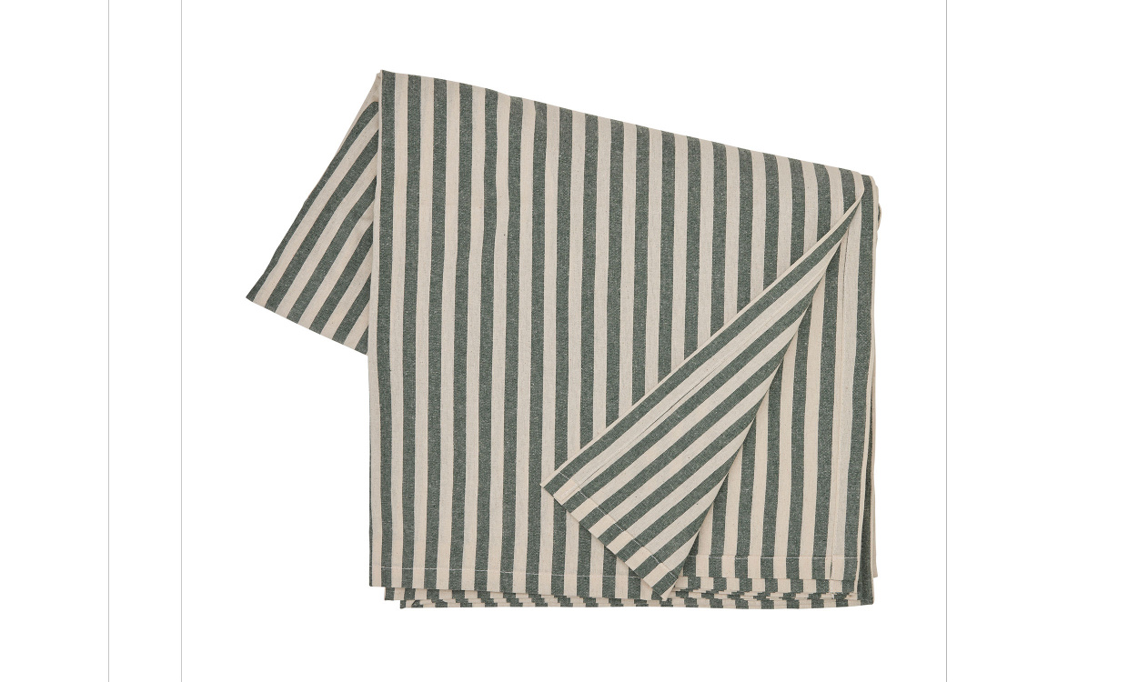 DUK 136x250 Grön/Vit i gruppen Dekoration / Vaser och Krukor hos SoffaDirekt.se (96218)