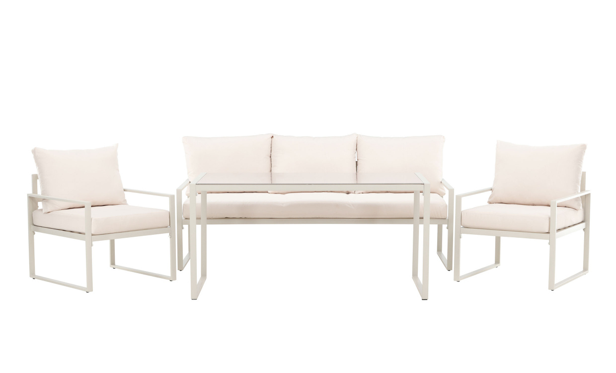 CATTIS Soffgrupp Beige i gruppen Utembler / Trdgrdsgrupper / Soffgrupper hos SoffaDirekt.se (9784-222)