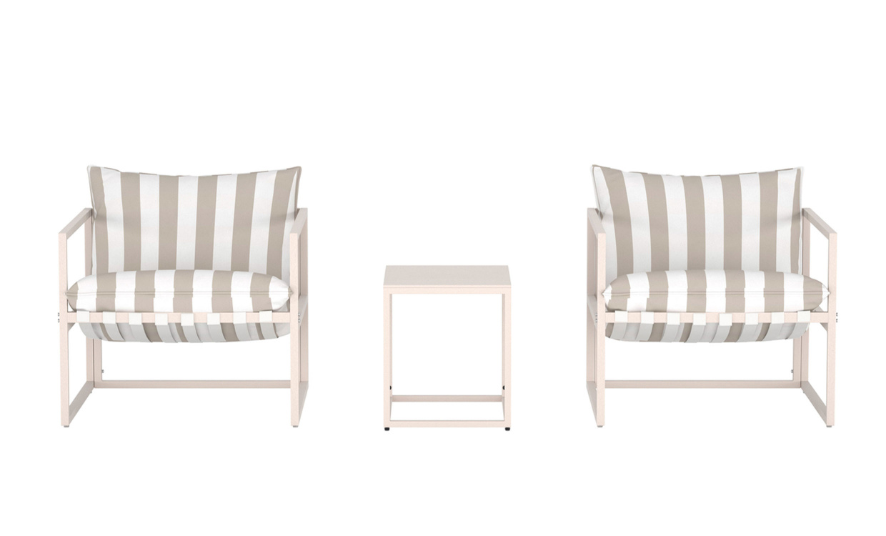 EDDI Loungeset Beige i gruppen Utemöbler / Trädgårdsgrupper / Soffgrupper hos SoffaDirekt.se (9785-112)