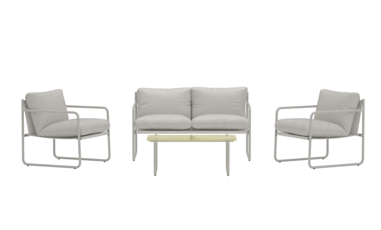 BENITO Loungset Beige i gruppen Utemöbler / Trädgårdsgrupper / Soffgrupper hos SoffaDirekt.se (9904-222)