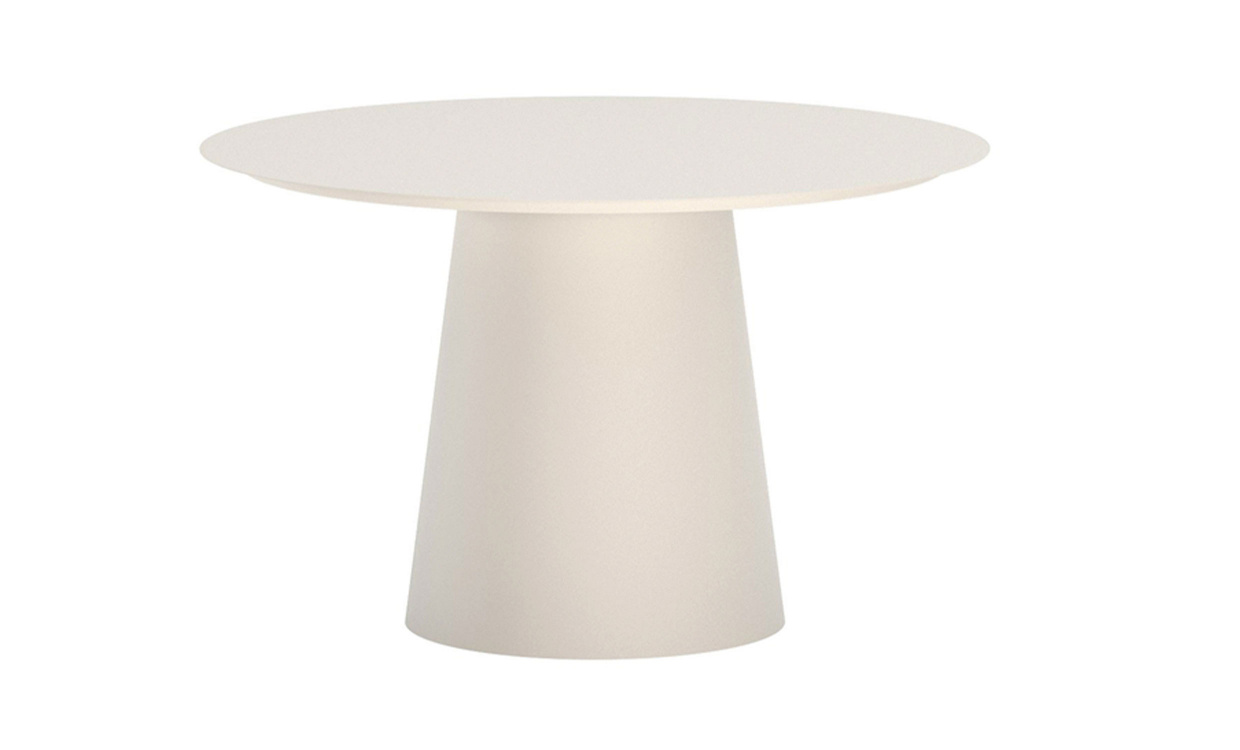 LAZO Matbord D120 Beige i gruppen Utemöbler / Trädgårdsbord / Matbord hos SoffaDirekt.se (9907-222)