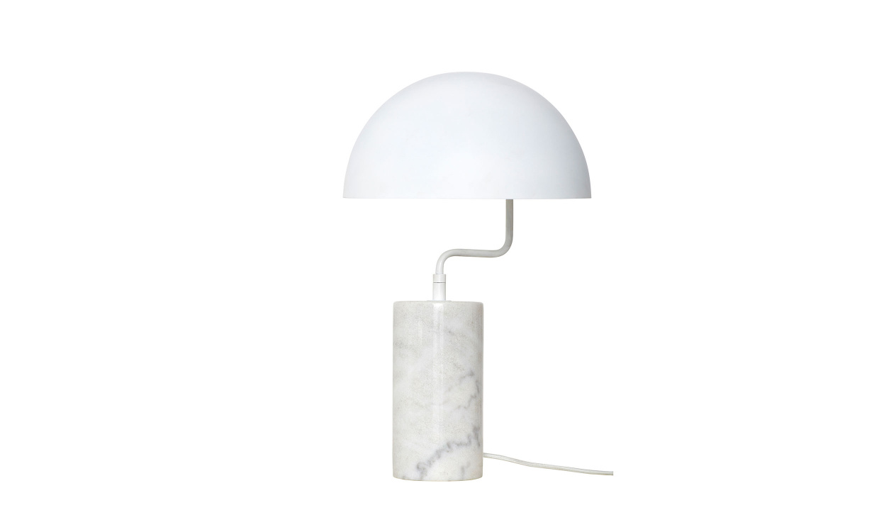 POISE Bordslampa Marmor Vit i gruppen Belysning / Lampor / Bordslampor hos SoffaDirekt.se (990719)