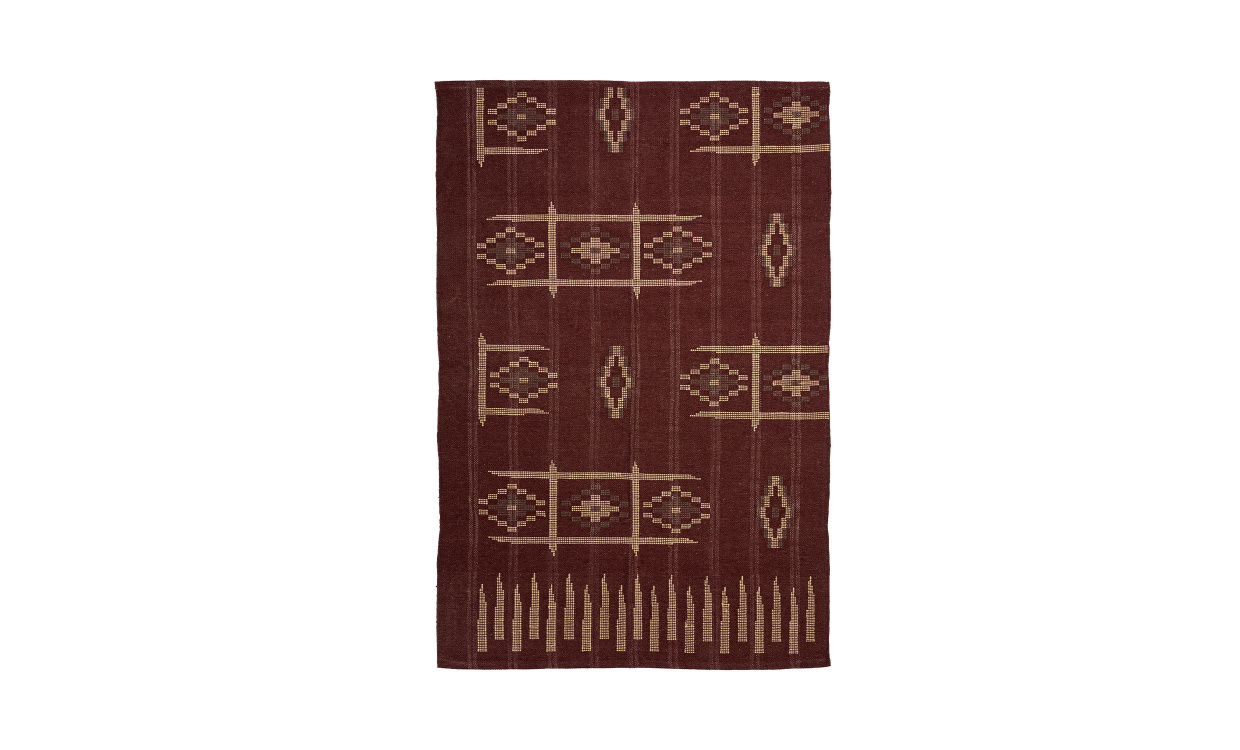 MATTA 120x180 Burgundy/Offwhite i gruppen Mattor & Textil / Mattor hos SoffaDirekt.se (AI-1243B)