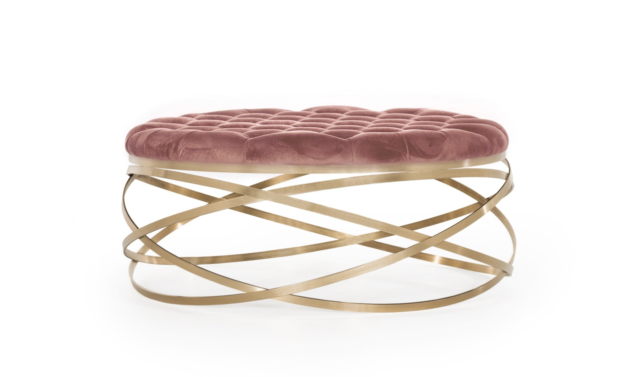 SWIRL Sittpall Salmon Pink i gruppen Vardagsrum / Ftljer / Sittpuffar hos SoffaDirekt.se (BH-0160-CC-47)