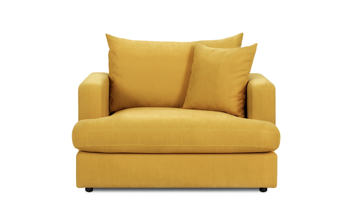 BOLNUEVO F�t�lj Senapsgul i gruppen Vardagsrum / F�t�ljer hos SoffaDirekt.se (BOL-1S-CON16)