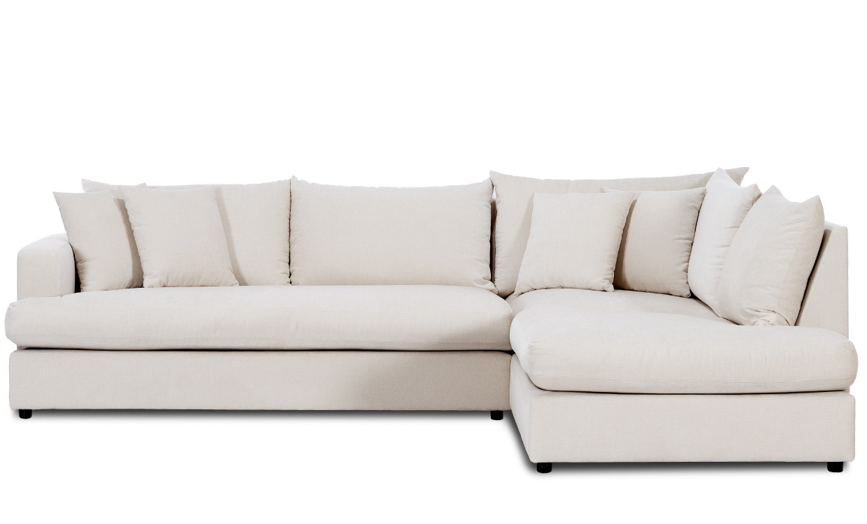BOLNUEVO L-Soffa Hger Hel Dyna Offwhite i gruppen Vardagsrum / Soffor / Hrnsoffor hos SoffaDirekt.se (BOL-3A-1SCU-CON1)