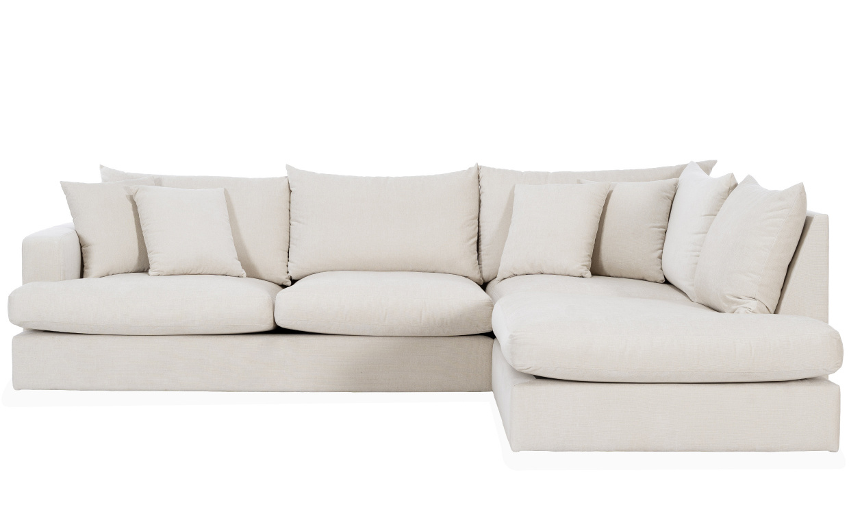 BOLNUEVO L-Soffa Hger Offwhite i gruppen Vardagsrum / Soffor / Hrnsoffor hos SoffaDirekt.se (BOL-3A-CON1)