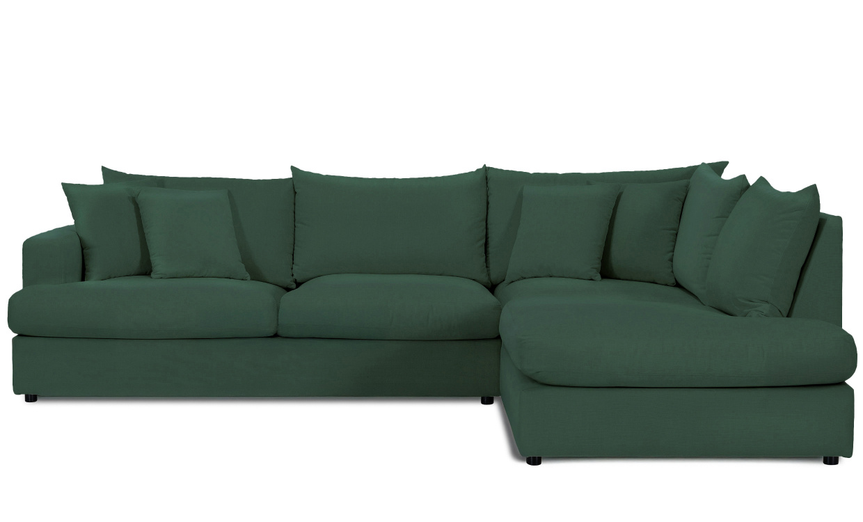 BOLNUEVO L-Soffa Hger Grn i gruppen Vardagsrum / Soffor / Hrnsoffor hos SoffaDirekt.se (BOL-3A-CON10)