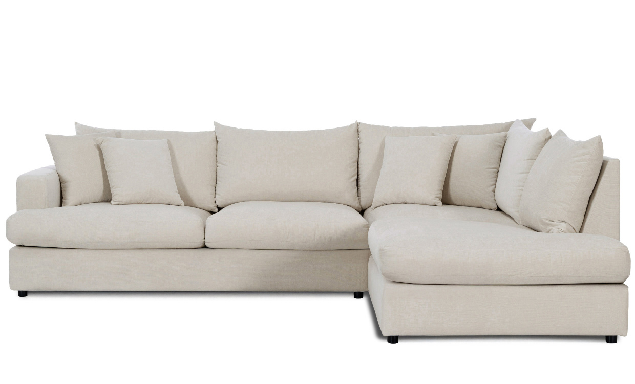 BOLNUEVO L-Soffa Hger Beige i gruppen Vardagsrum / Soffor / Hrnsoffor hos SoffaDirekt.se (BOL-3A-CON2)