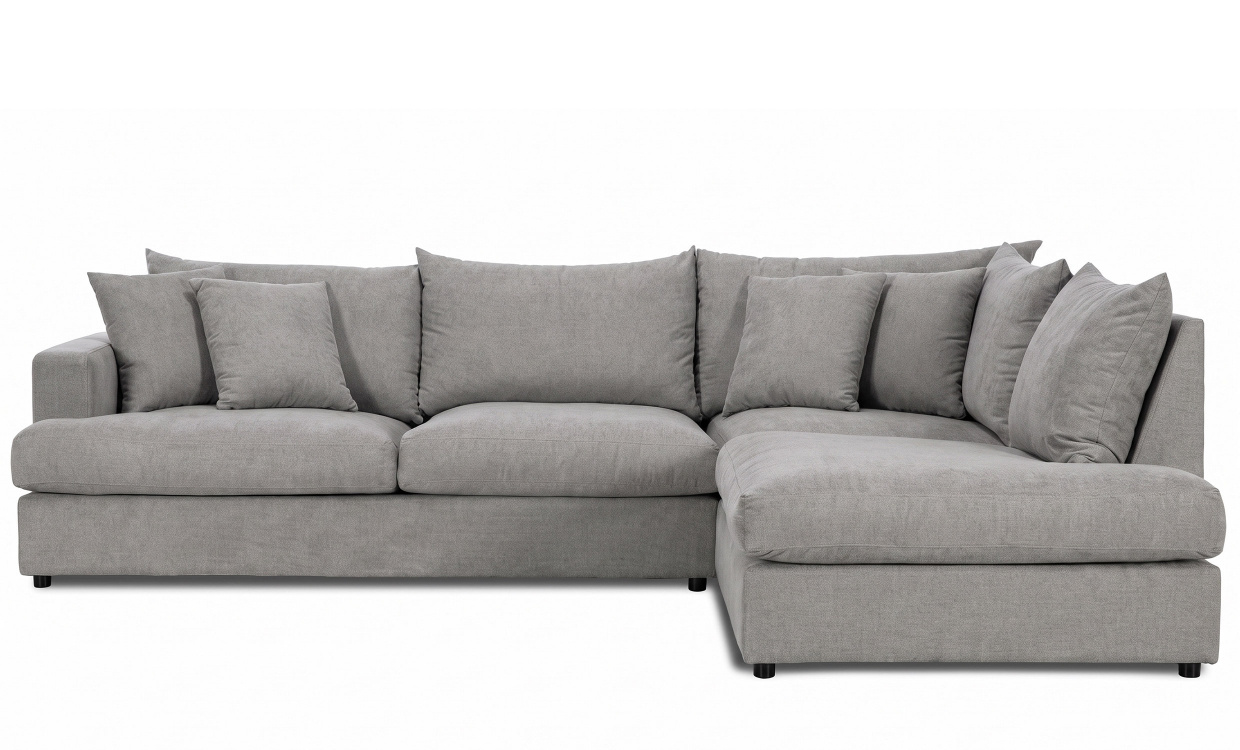 BOLNUEVO L-Soffa Höger Grå i gruppen Vardagsrum / Soffor / Hörnsoffor hos SoffaDirekt.se (BOL-3A-CON6)