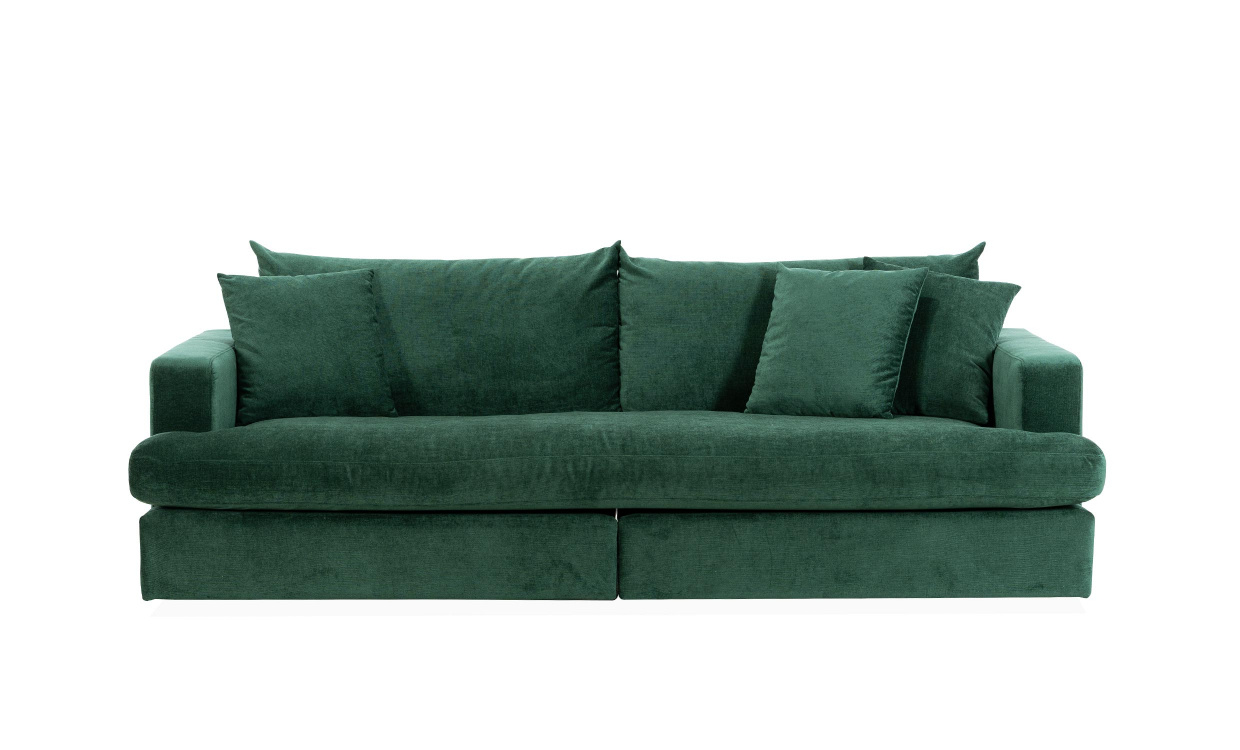 BOLNUEVO 3-sitssoffa Hel Dyna Grn i gruppen Vardagsrum / Soffor / 3-sits soffor hos SoffaDirekt.se (BOL-3S-1SCU-CON10)