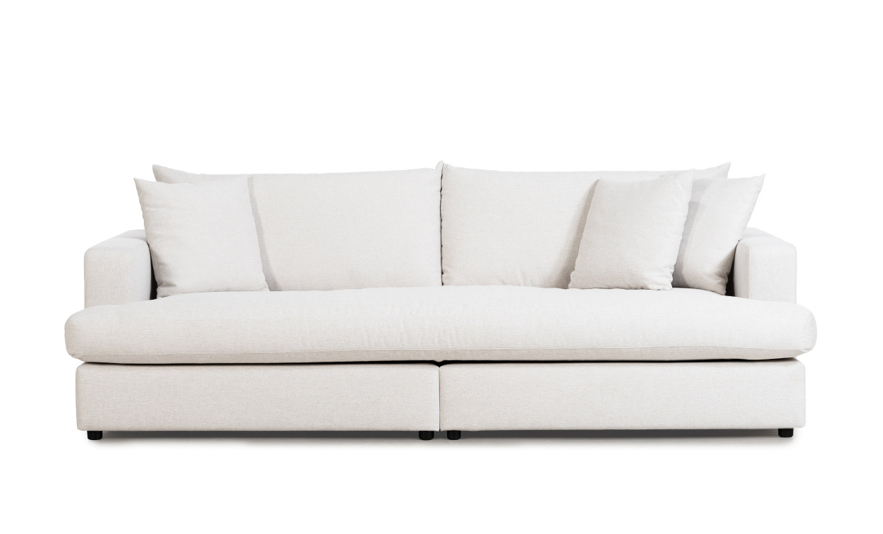 BOLNUEVO 3-sitssoffa Hel Dyna Greige i gruppen Vardagsrum / Soffor / 3-sits soffor hos SoffaDirekt.se (BOL-3S-1SCU-NAPE)