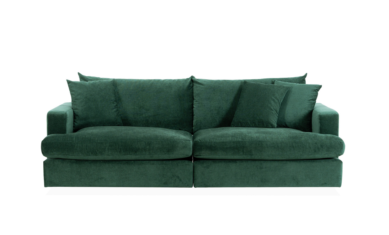 BOLNUEVO 3-sitssoffa Grn i gruppen Vardagsrum / Soffor / 3-sits soffor hos SoffaDirekt.se (BOL-3S-CON10)