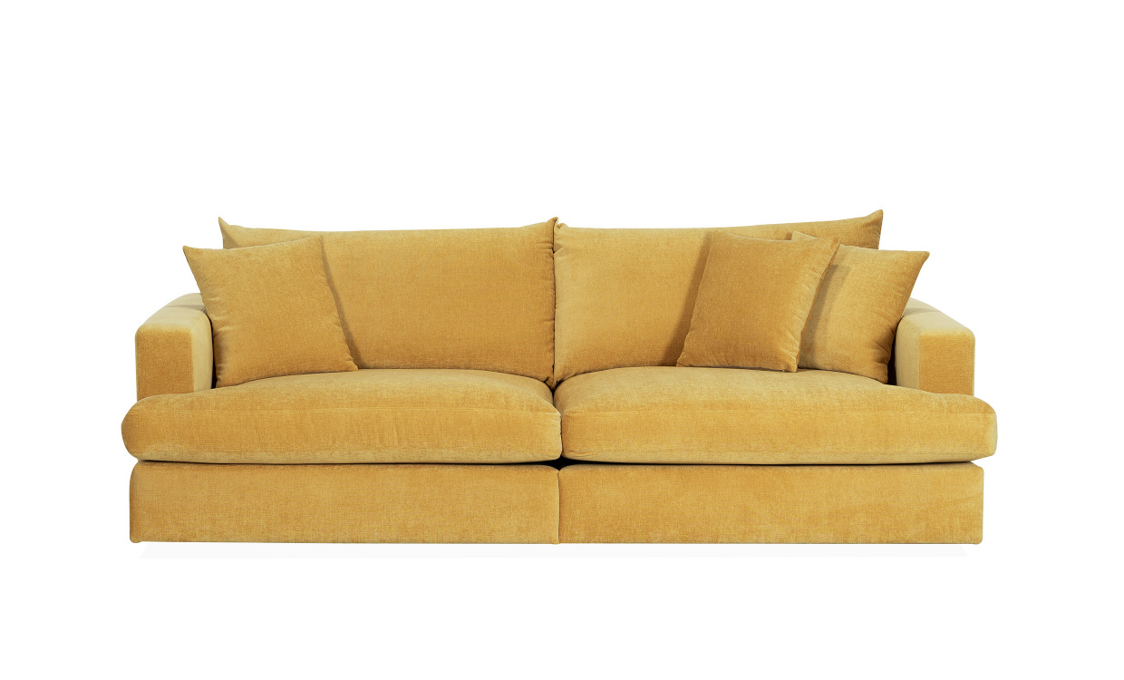 BOLNUEVO 3-sitssoffa Senapsgul i gruppen Vardagsrum / Soffor / 3-sits soffor hos SoffaDirekt.se (BOL-3S-CON16)
