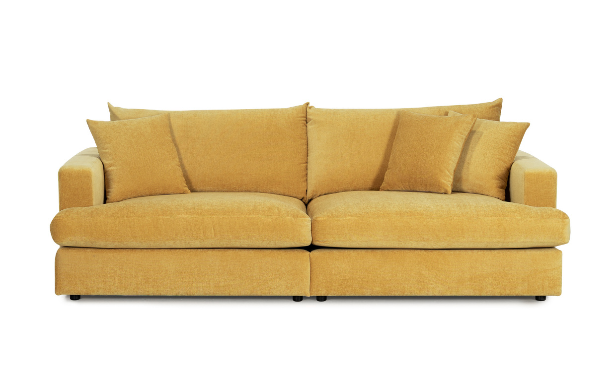 BOLNUEVO 3-sitssoffa Senapsgul i gruppen Vardagsrum / Soffor / 3-sits soffor hos SoffaDirekt.se (BOL-3S-CON16)