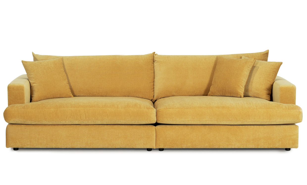 BOLNUEVO 4-sitssoffa Senapsgul i gruppen Vardagsrum / Soffor / 4-sits soffor hos SoffaDirekt.se (BOL-4S-CON16)