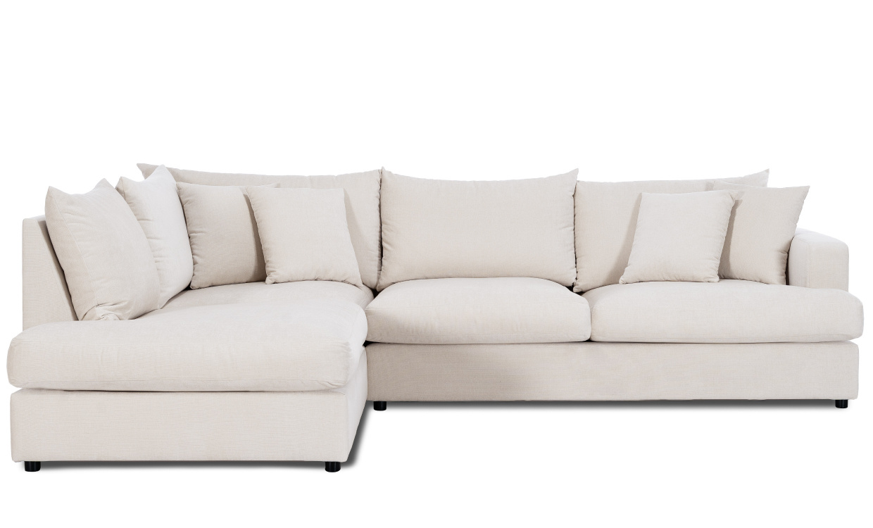 BOLNUEVO L-Soffa Vnster Offwhite i gruppen Vardagsrum / Soffor / Hrnsoffor hos SoffaDirekt.se (BOL-A3-CON1)