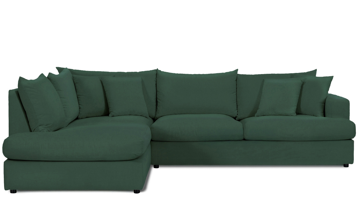 BOLNUEVO L-Soffa Vnster Grn i gruppen Vardagsrum / Soffor / Hrnsoffor hos SoffaDirekt.se (BOL-A3-CON10)