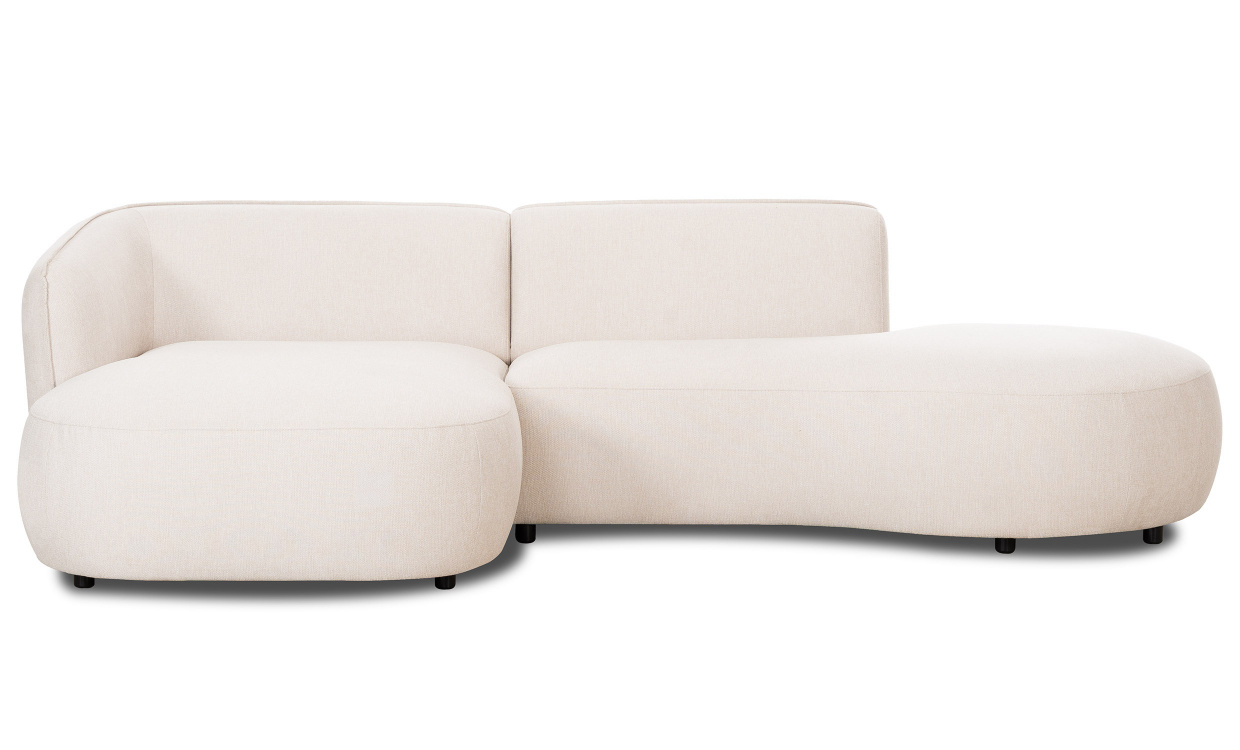 CALELLA Divansoffa Vänster Offwhite i gruppen Vardagsrum / Soffor / Divansoffor hos SoffaDirekt.se (CAL-3D-OW)
