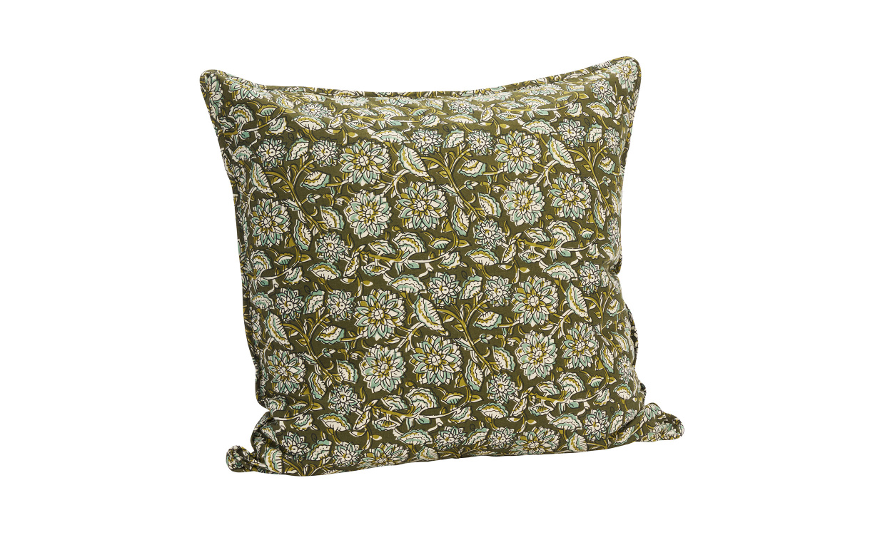 KUDDFODRAL 50x50 Grön/Vit i gruppen Mattor & Textil / Prydnadskuddar / Kuddfodral hos SoffaDirekt.se (CCP-5050-330)